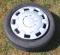 4 Suzuki Swift Steel Wheels + Trims. Oe.